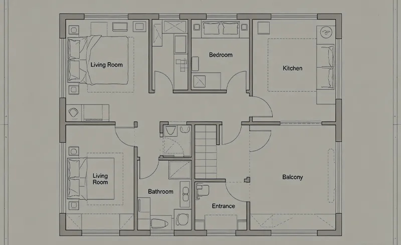 Stylized 2D Floorplans for Real Estate