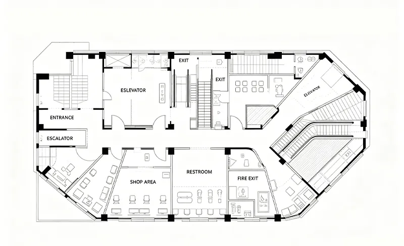 Commercial 2D Floorplans