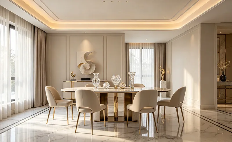 Light Luxury Dining Room