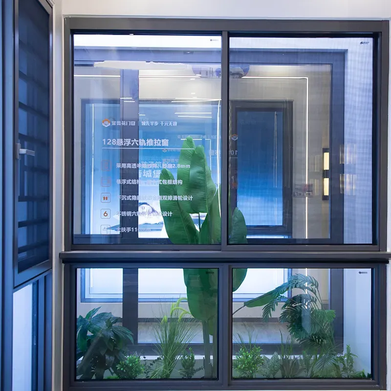 T128 Six-track Suspended Sliding Window view 2