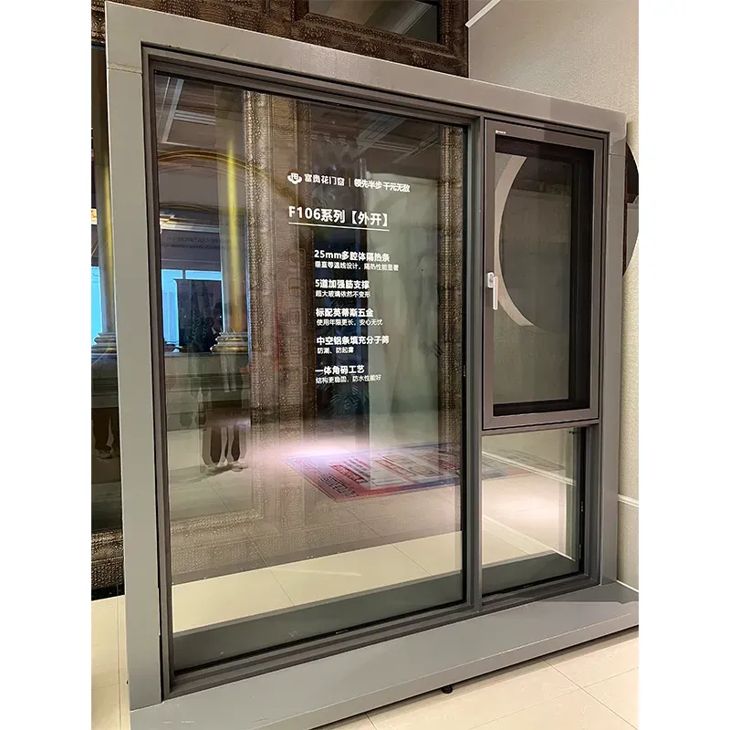 F106 Series All-in-One Outward Casement Window with Insect Screen view 5