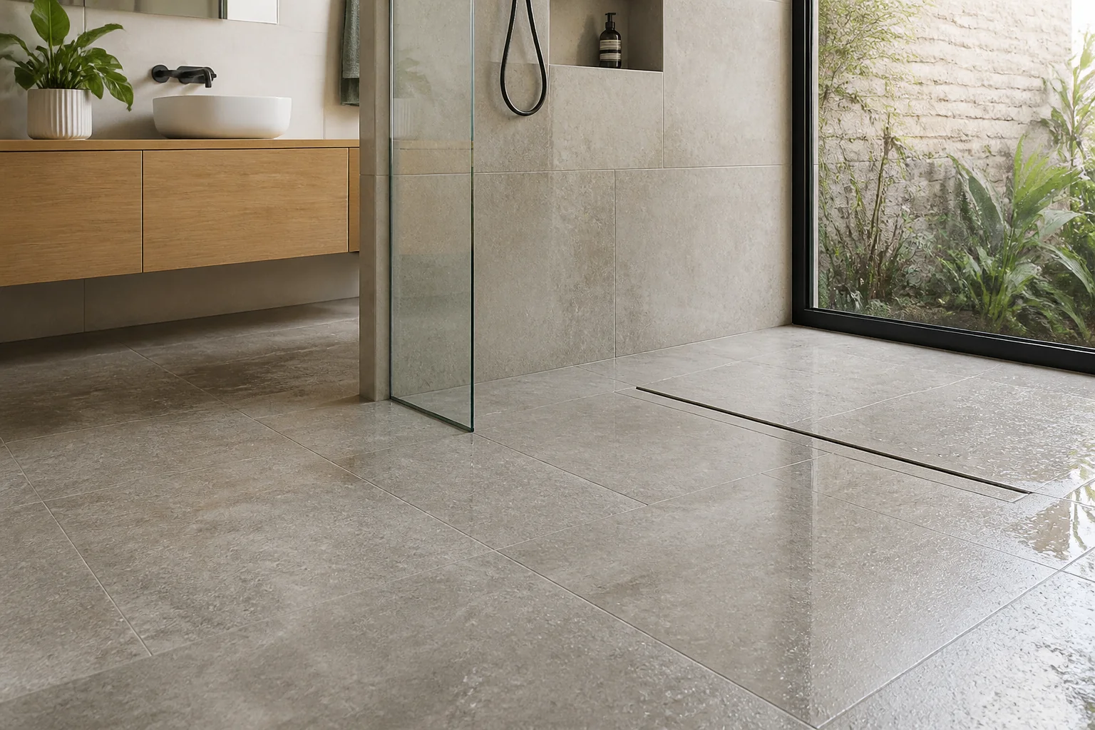 Bathroom Floor Tiles: Slip, Drainage and Wet-Area Guide