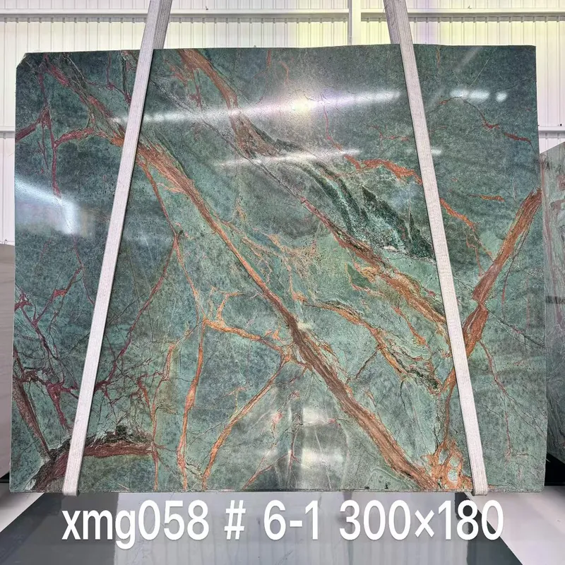 Aqua and Rust Natural Luxury Stone Slab FW-LS-013