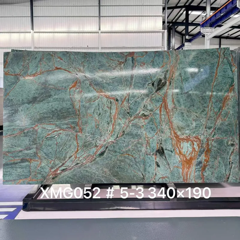 Aqua and Rust Natural Luxury Stone Slab FW-LS-033
