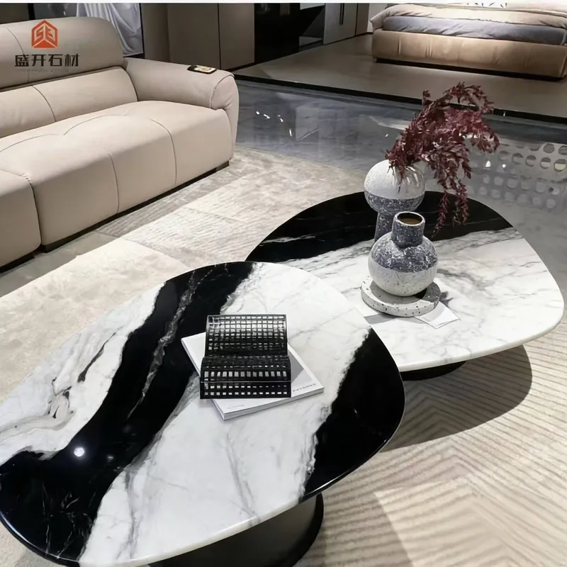 Black and White Natural Luxury Stone Slab FW-LS-037