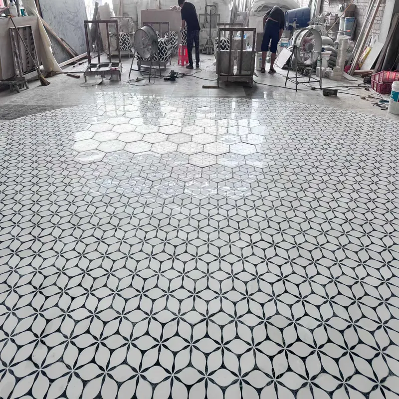Black and White Natural Luxury Stone Slab FW-LS-065