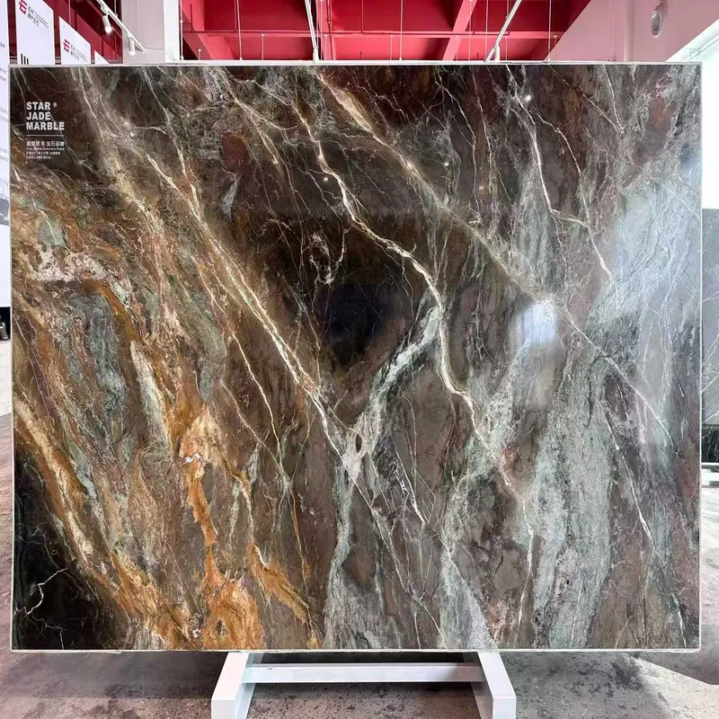 Brown and Black Natural Luxury Stone Slab FW-LS-067