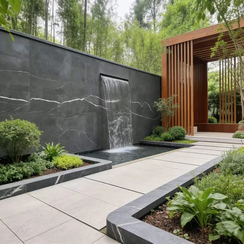 Charcoal Black Natural Luxury Stone Slab FW-LS-042
