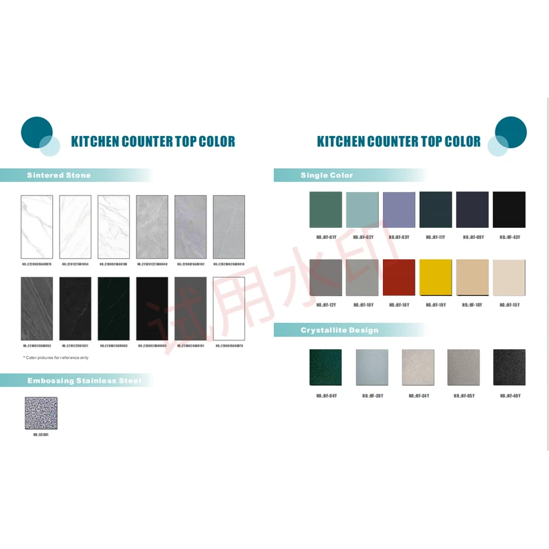 Color-Coated 304 Stainless Steel Outdoor Kitchen Cabinets