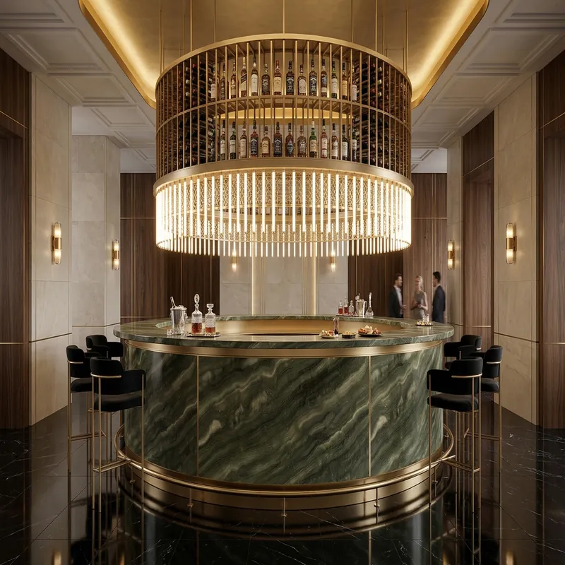 Deep Green Natural Luxury Stone Slab FW-LS-021