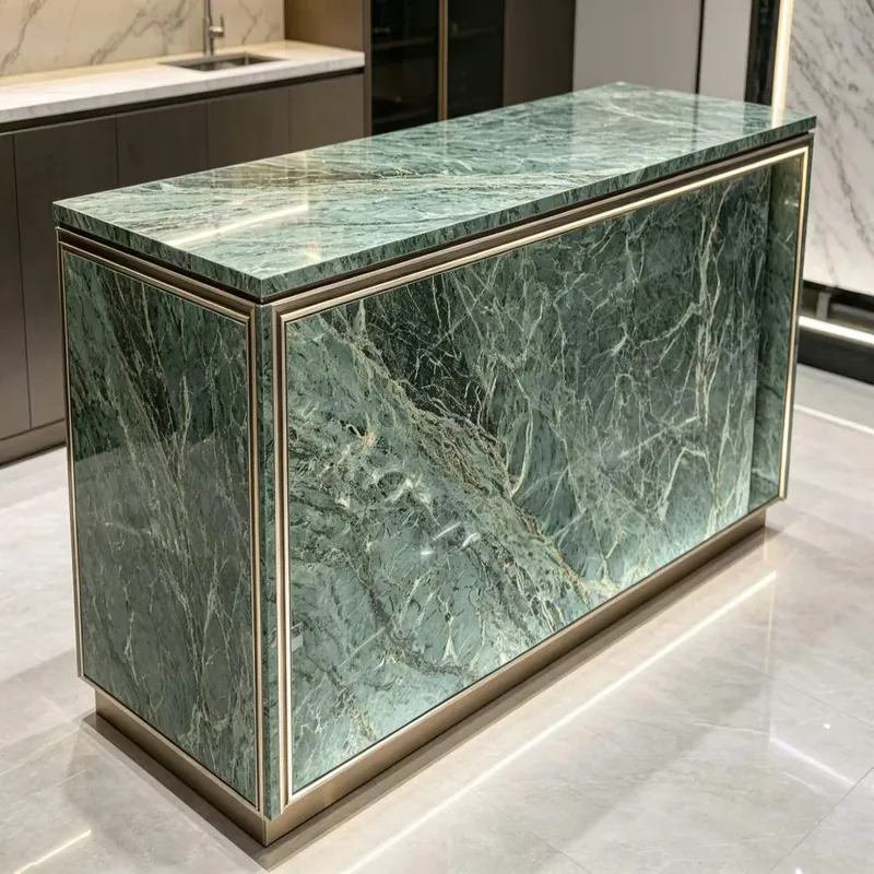 Emerald Green Natural Luxury Stone Slab FW-LS-057 view 3