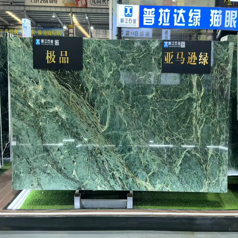 Emerald Green Natural Luxury Stone Slab FW-LS-057 view 6