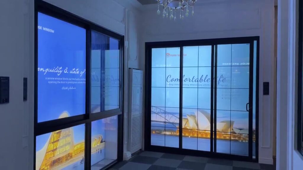 Large Sliding Window Display
