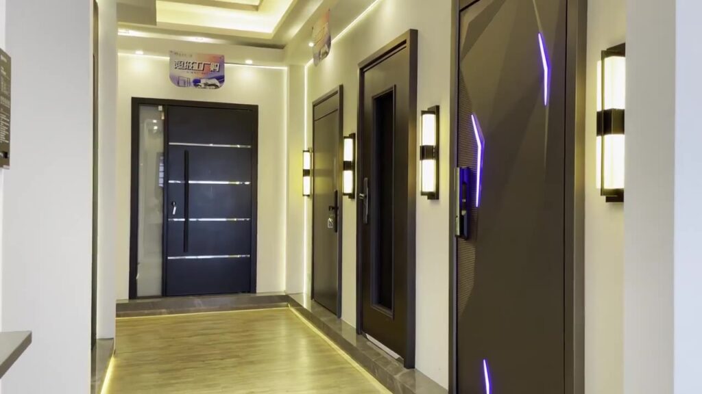 Contemporary Security Door Display