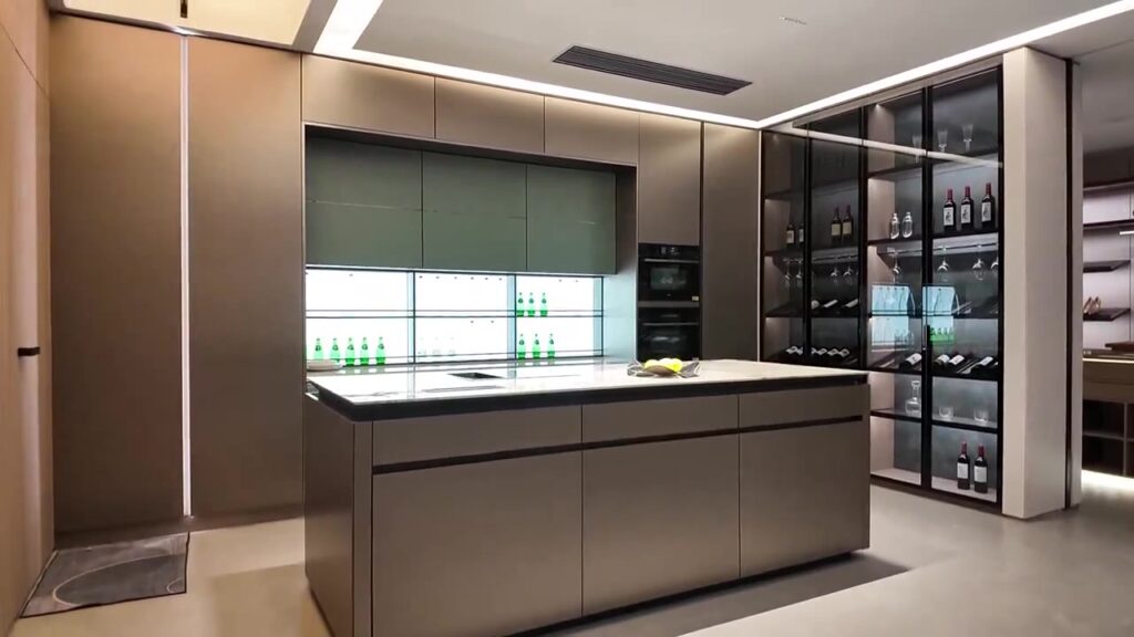Minimalist Island Kitchen Display