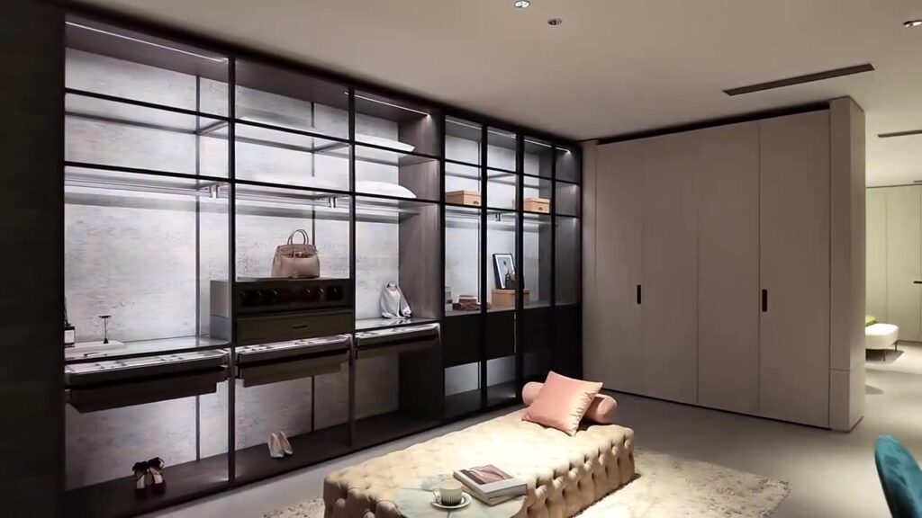 Custom Bedroom Storage Wall