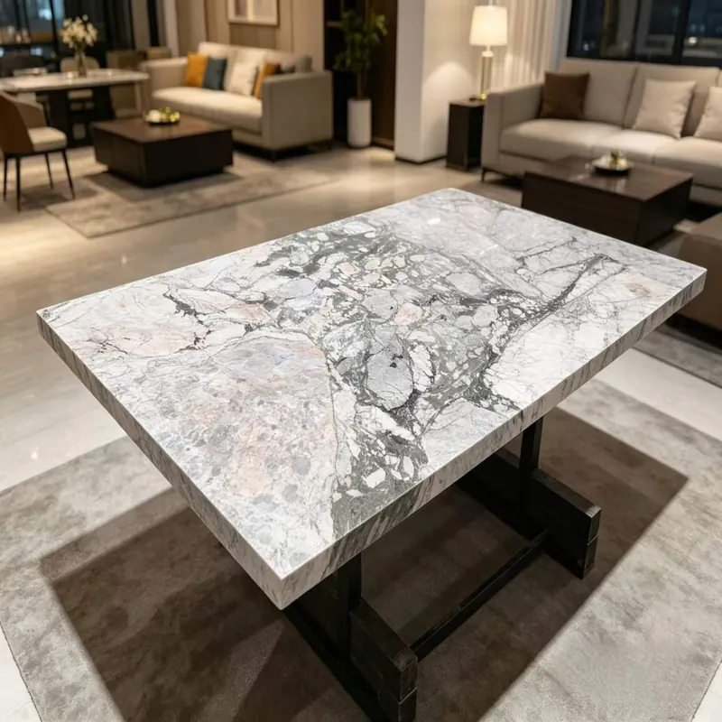 Gray and Purple Natural Luxury Stone Slab FW-LS-070 view 4