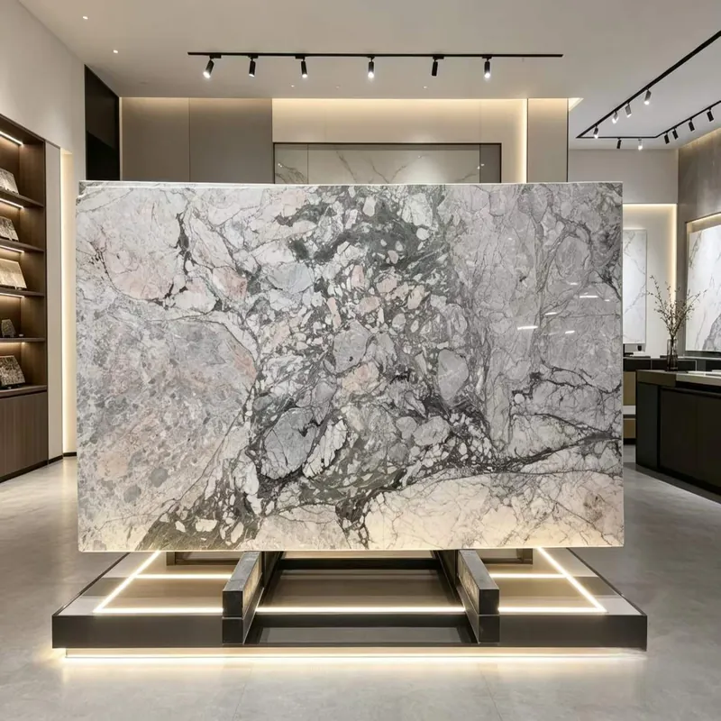 Gray and Purple Natural Luxury Stone Slab FW-LS-070 view 7