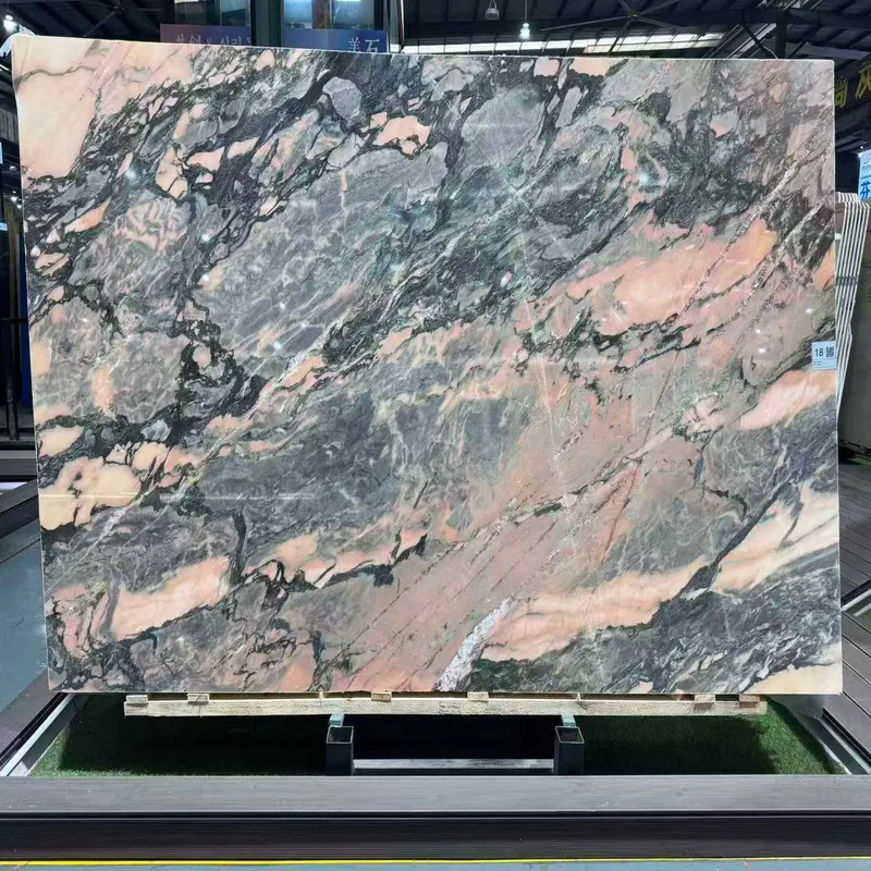 Green and Pink Natural Luxury Stone Slab FW-LS-058