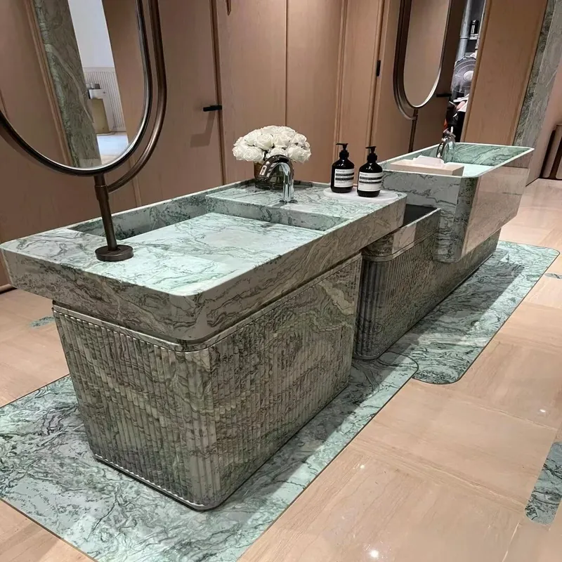 Green Gray Natural Luxury Stone Slab FW-LS-011