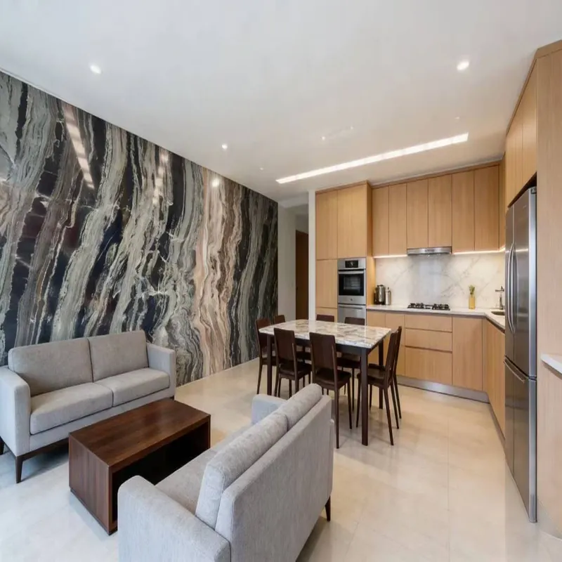 Silver Gray Natural Luxury Stone Slab FW-LS-036 view 6