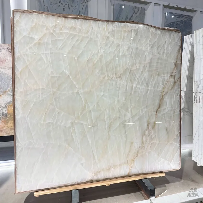 Translucent Ivory Natural Luxury Stone Slab FW-LS-024