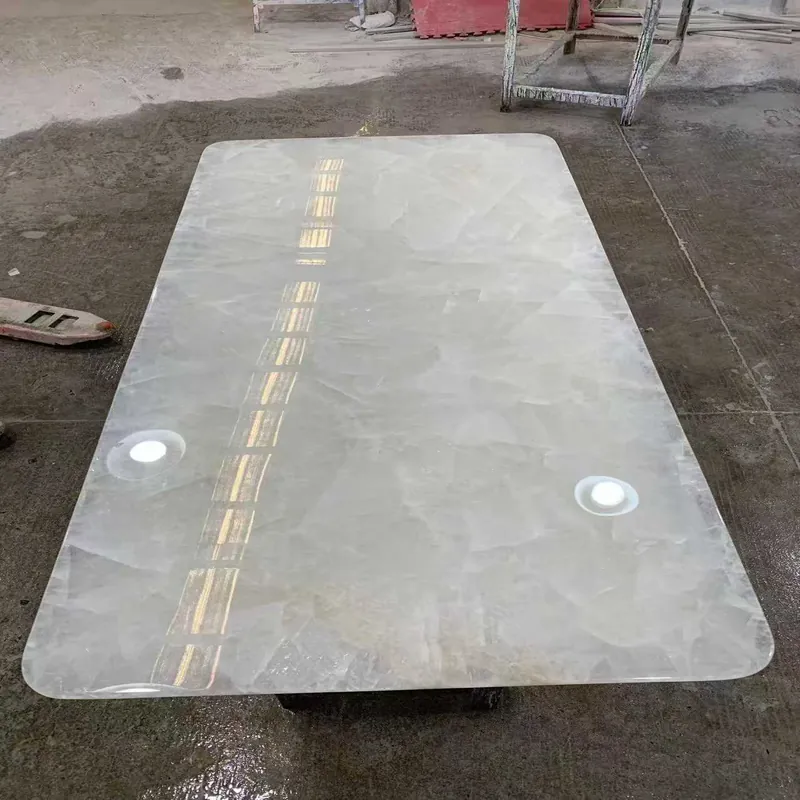 Warm Ivory Natural Luxury Stone Slab FW-LS-069 view 2