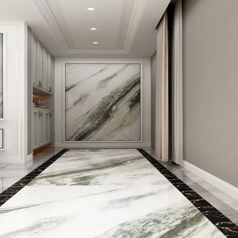 White and Black Natural Luxury Stone Slab FW-LS-056