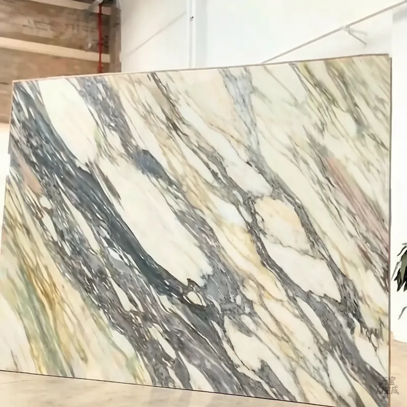 White and Gray Natural Luxury Stone Slab FW-LS-015