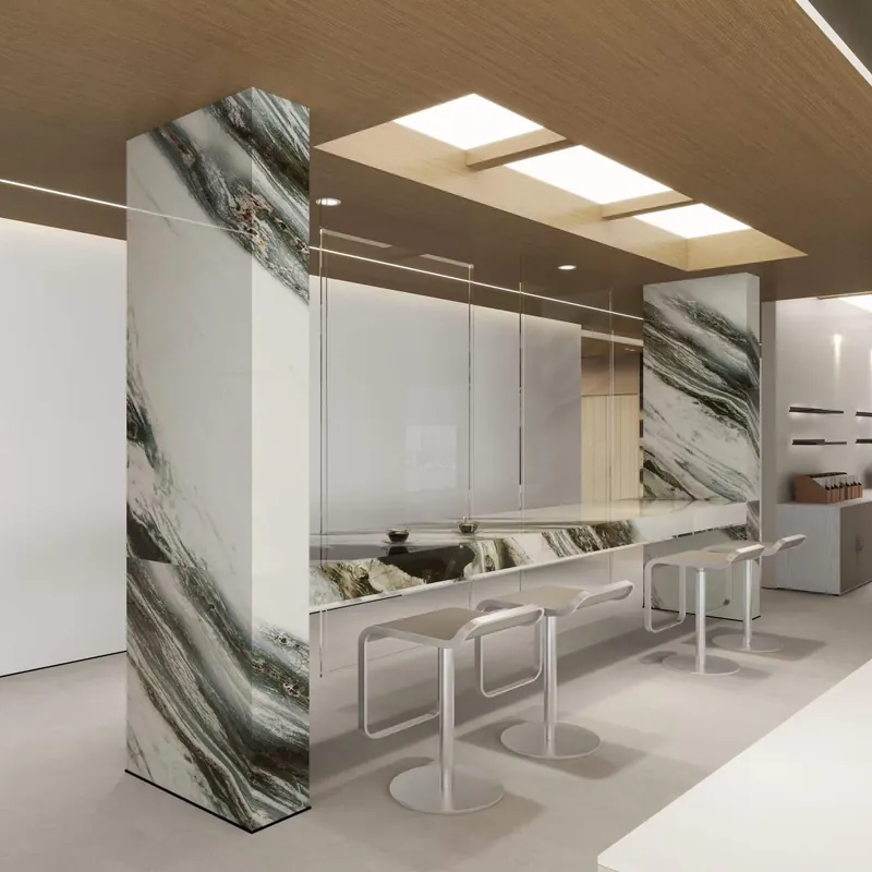 White and Gray Natural Luxury Stone Slab FW-LS-054 view 2