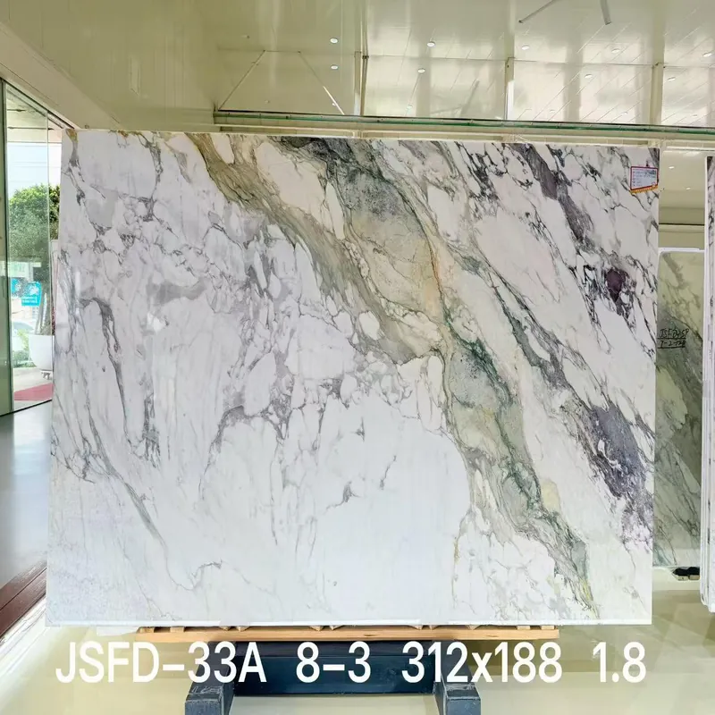 White and Green Natural Luxury Stone Slab FW-LS-076