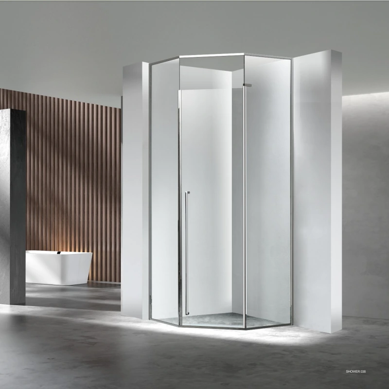 Z003 Diamond-Shaped Two-Fixed One-Open Shower Enclosure