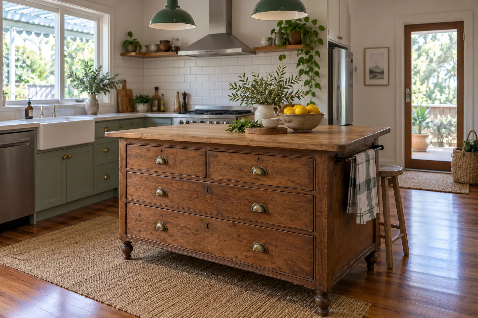 Dresser Island: Repurposing Furniture for a Kitchen